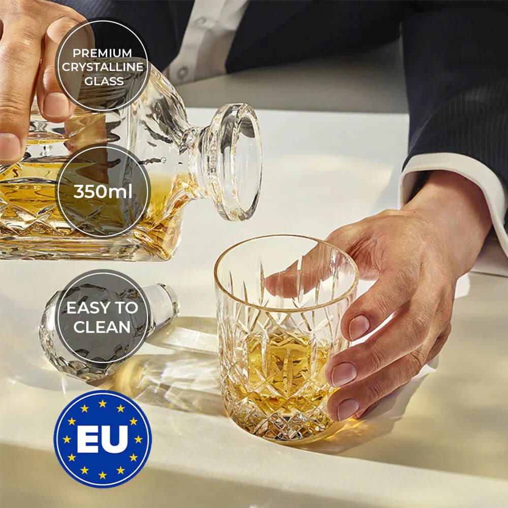 Whiskey Glasses 350ml & Stainless Steel Ice Cubes + Square Ice Tray - Image 4