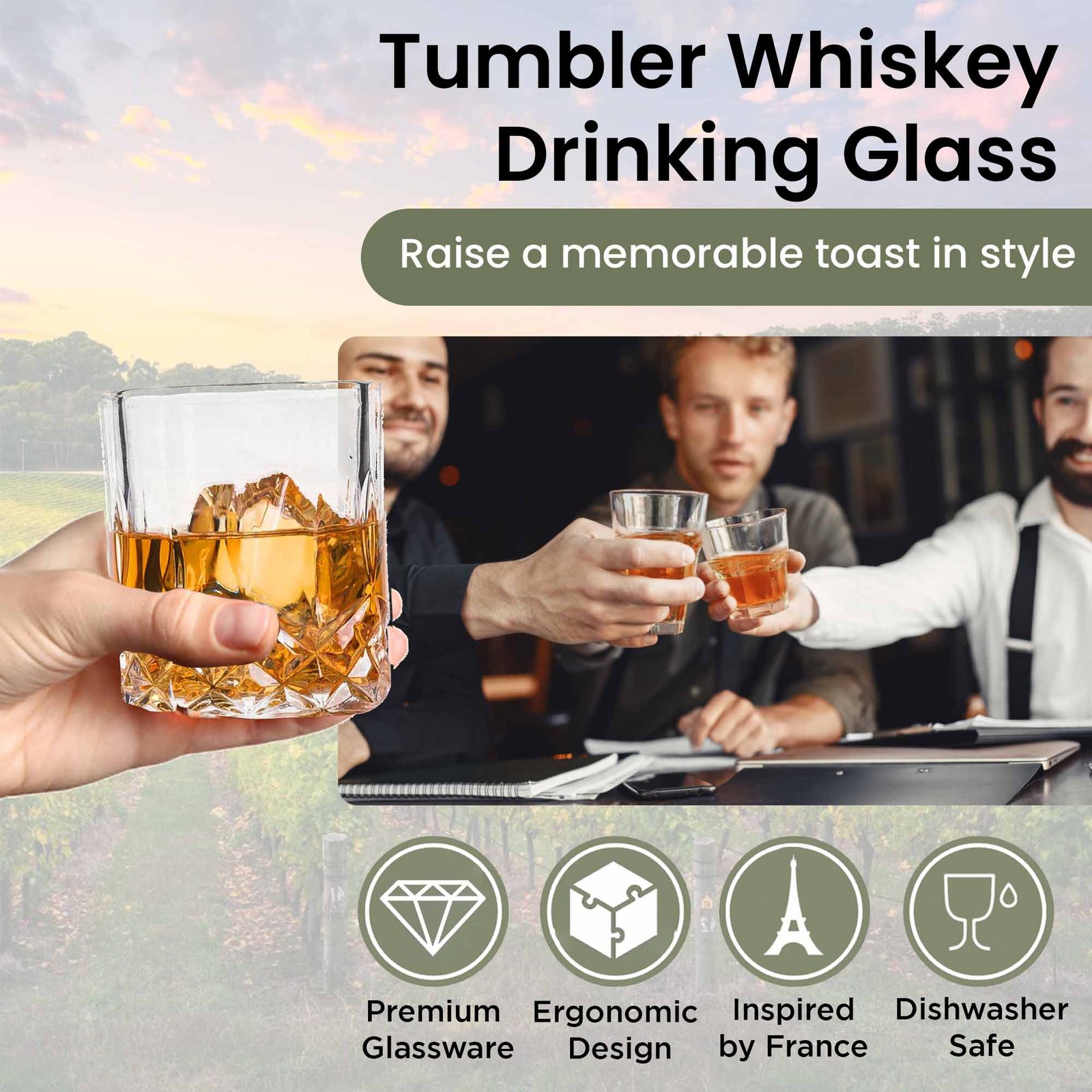 Tumbler Drinking Glasses - Image 3